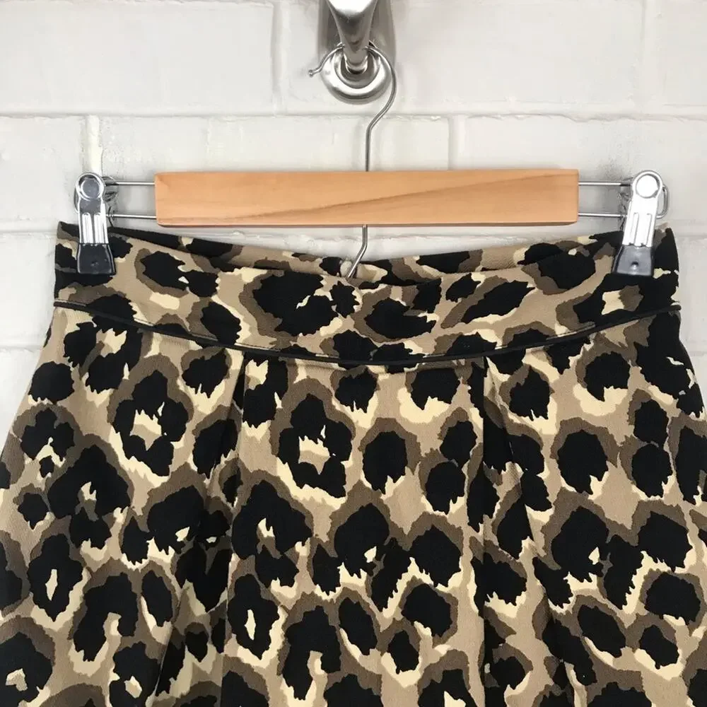 Sea New York Animal Cheetah Leopard Print Skirt Size 4